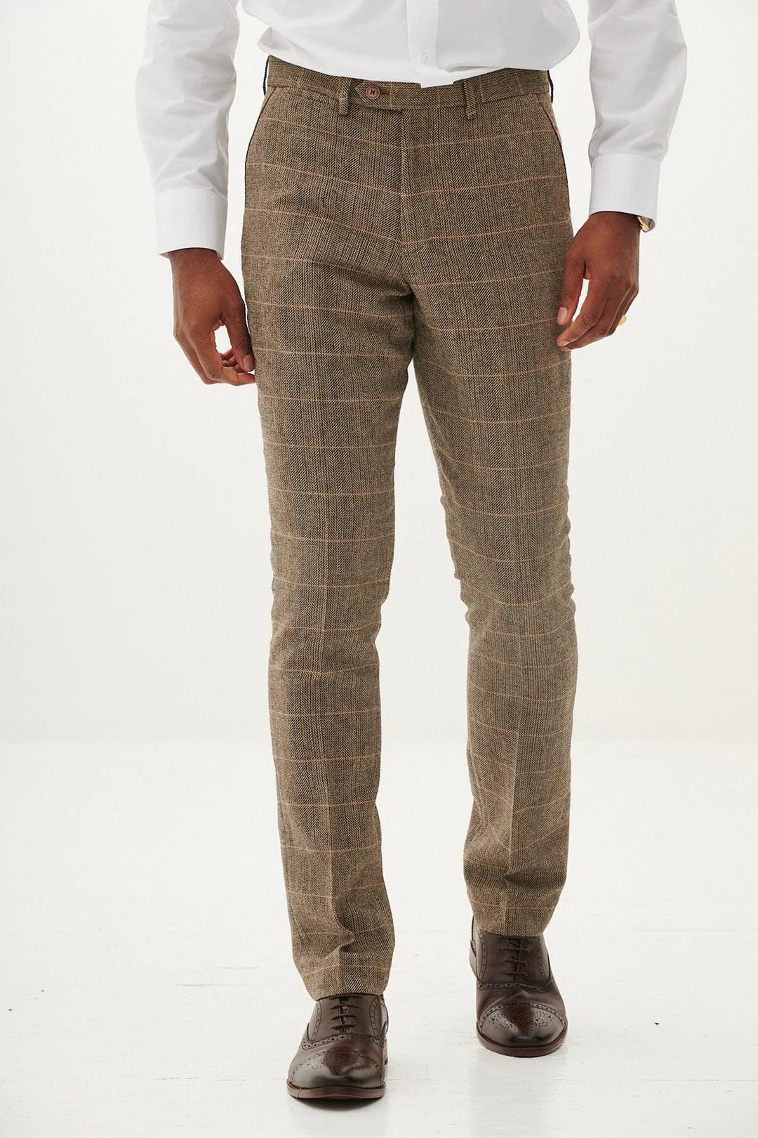 Marc Darcy Ted Trousers In Tan