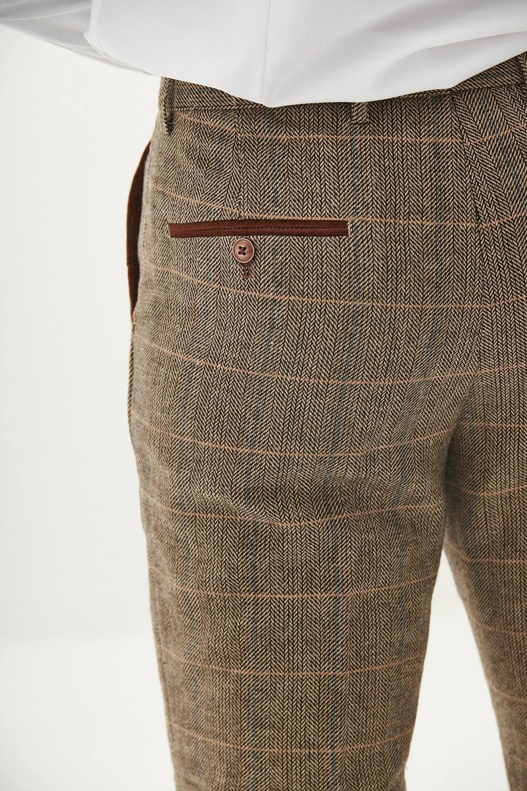 Marc Darcy Ted Trousers In Tan