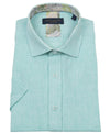 Guide London Short Sleeve Shirt In Turquoise