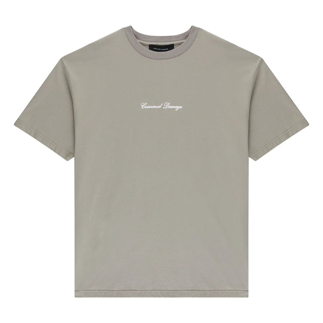 Criminal Damage Bonsai T-Shirt In Grey