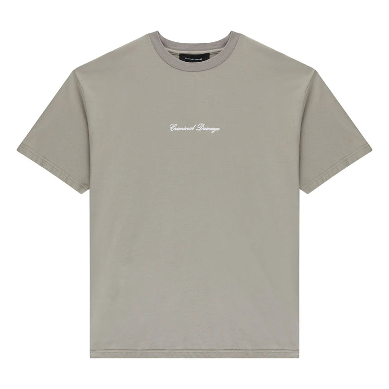 Criminal Damage Bonsai T-Shirt In Grey