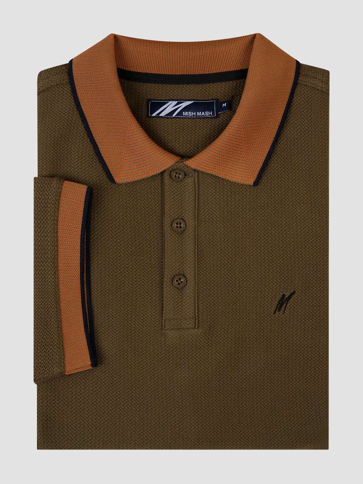 Mish Mash Taper Polo In Olive