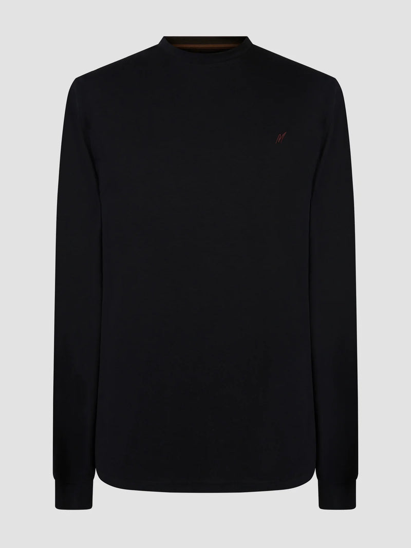 Mish Mash Spruce Long Sleeve T-Shirt In Black