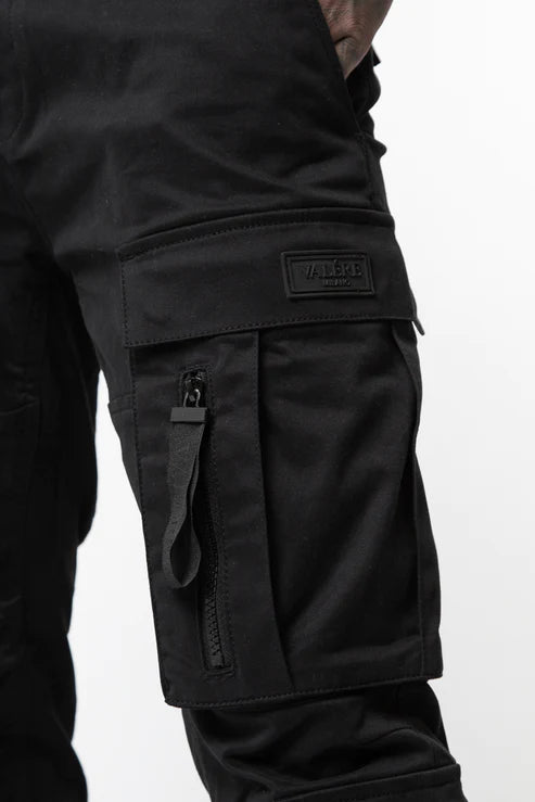 Valere Milano Carrico Cargo Pants In Black