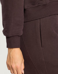 Gym + Coffee Daily Zip Hoodie In Mocha Bean.