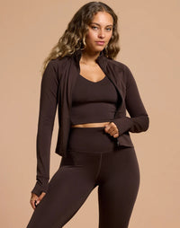 Gym + Coffee Day Kind Midlayer in Mocha Bean
