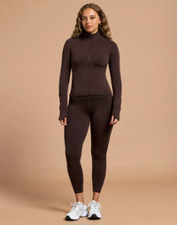Gym + Coffee Day Kind Midlayer in Mocha Bean