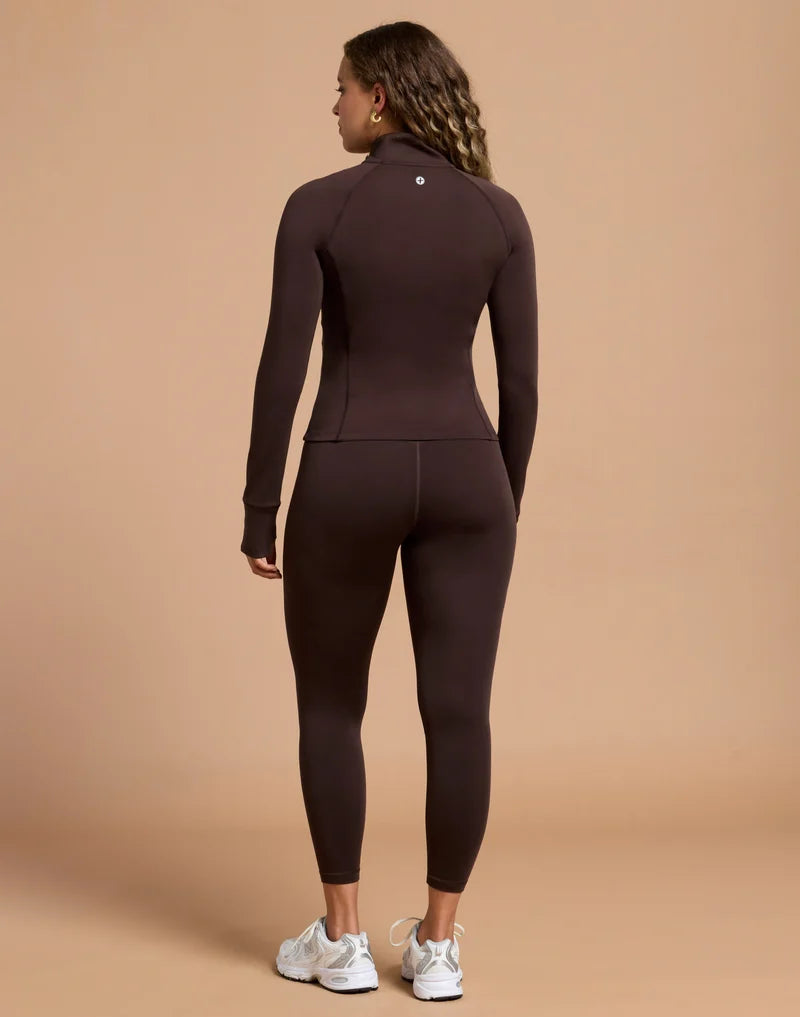 Gym + Coffee Day Kind Midlayer in Mocha Bean