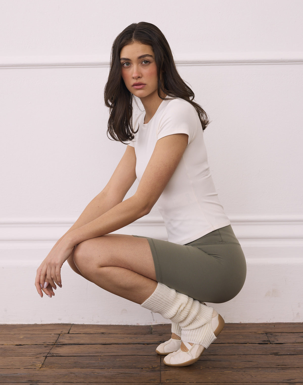Gym + Coffee Daily Tee In Ecru