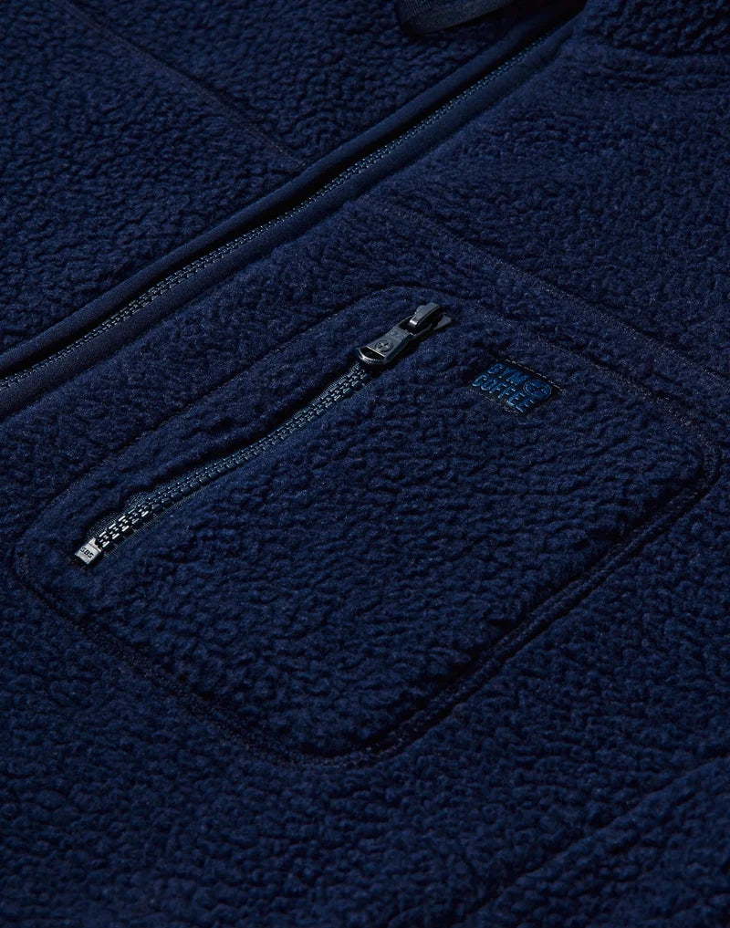 Gym + Coffee Horizon Full Zip Jacket In Twilight Navy