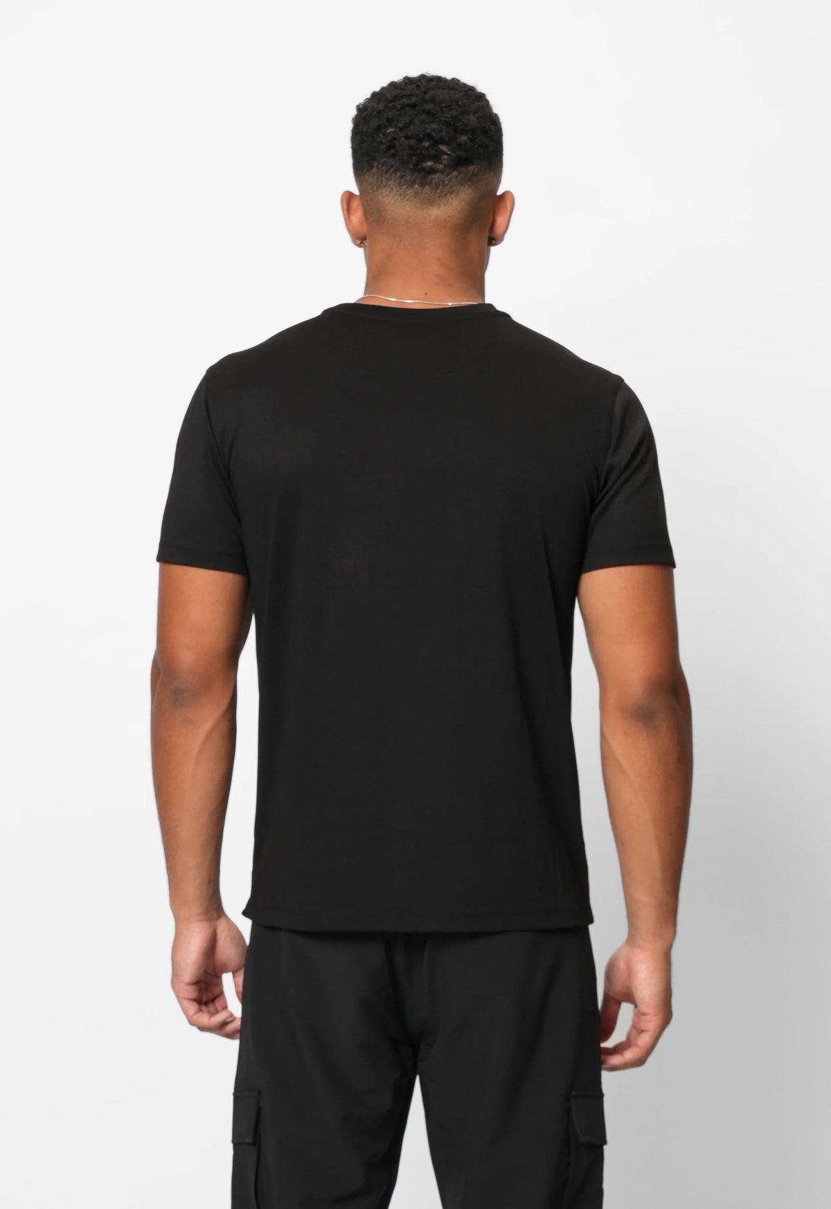 Valere Milano Merericed Tee In Black