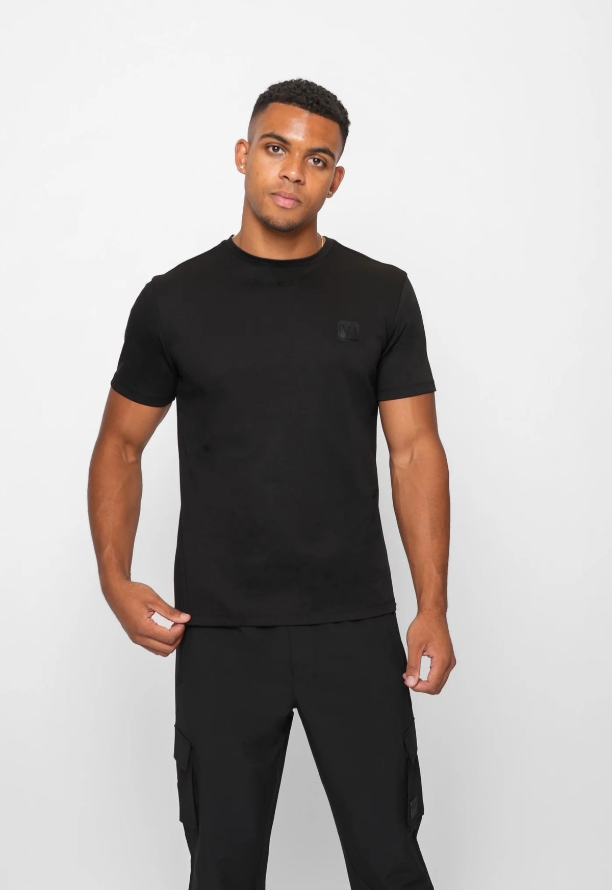 Valere Milano Merericed Tee In Black