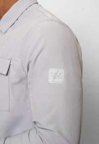Valere Milano Luxe Overshirt In Grey