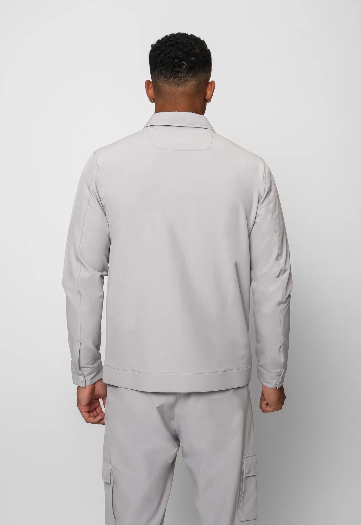 Valere Milano Luxe Overshirt In Grey