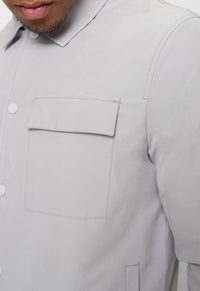 Valere Milano Luxe Overshirt In Grey