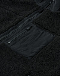 Gym + Coffee Industry Fleece Full Zip Jacket in Black