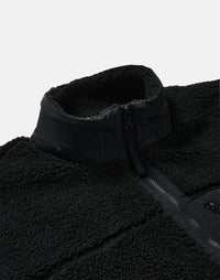 Gym + Coffee Industry Fleece Full Zip Jacket in Black