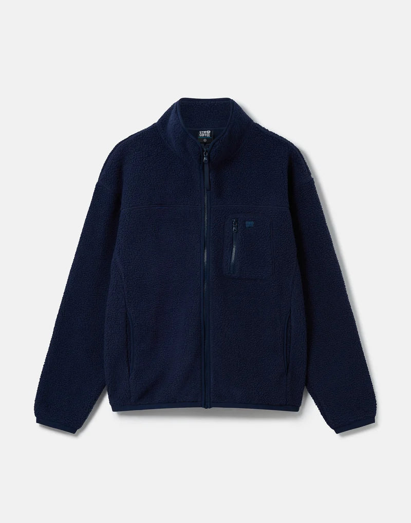 Gym + Coffee Horizon Full Zip Jacket In Twilight Navy