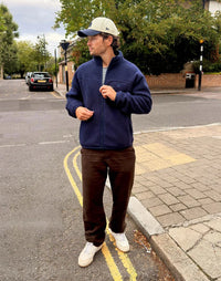 Gym + Coffee Horizon Full Zip Jacket In Twilight Navy