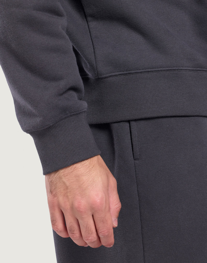 Gym + Coffee Daily Quarter Zip In Charcoal