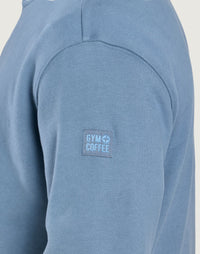 Gym + Coffee Daily Quarter Zip In Stormy Blue