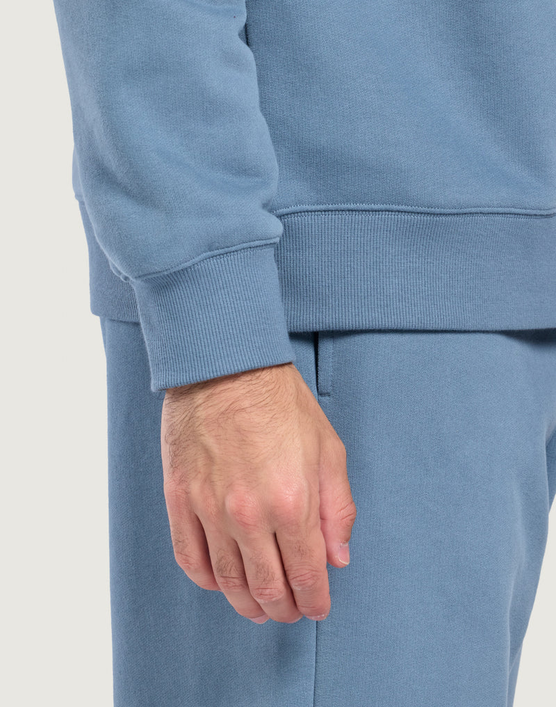 Gym + Coffee Daily Quarter Zip In Stormy Blue