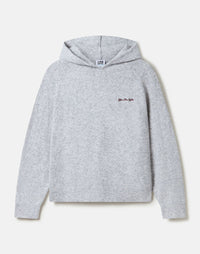Gym + Coffee Hoodie In Light Heather Grey.