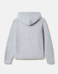 Gym + Coffee Hoodie In Light Heather Grey.