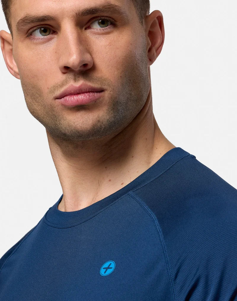 Gym + Coffee Relentless Tee In Petrol Blue