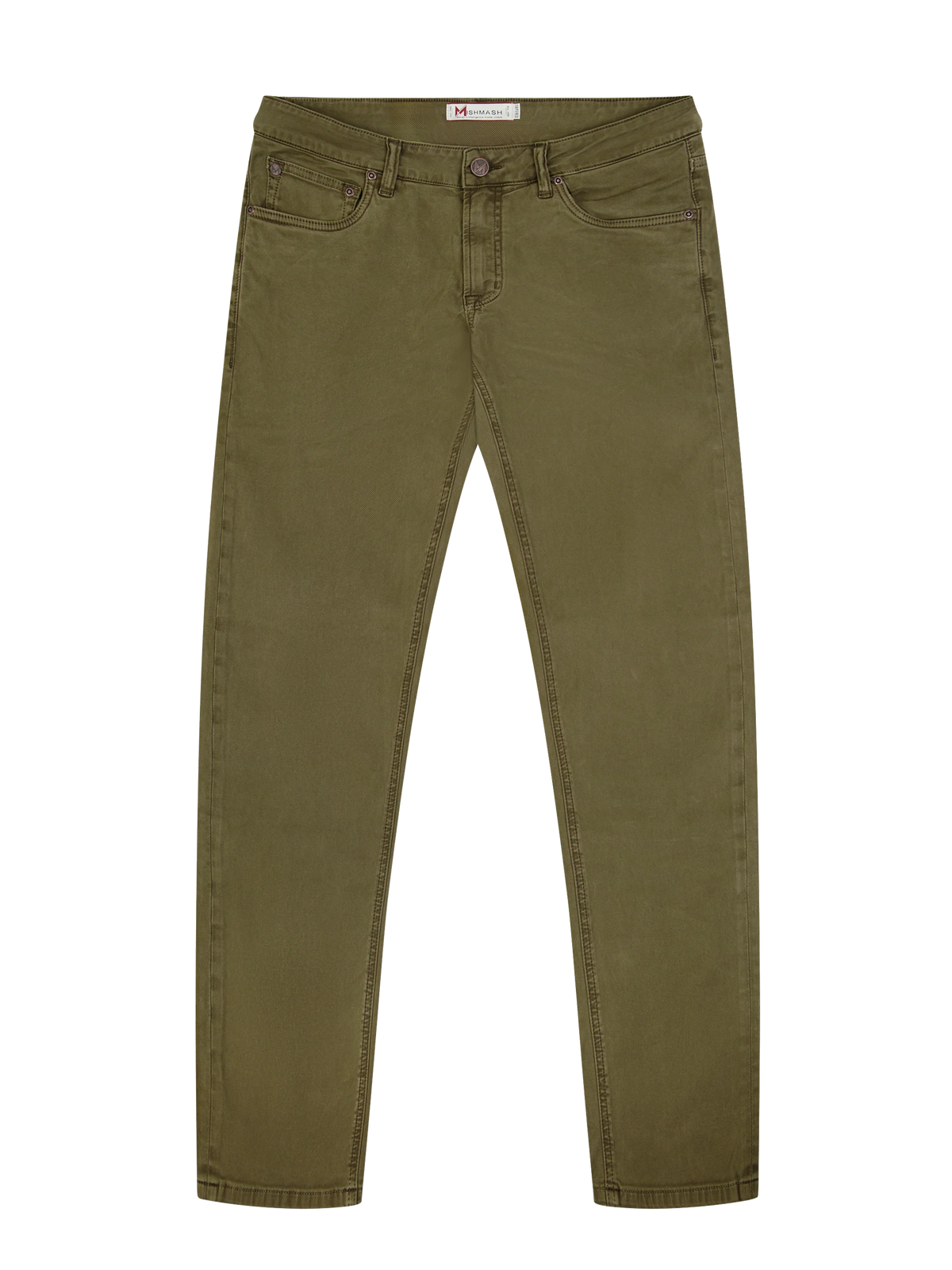 MishMash Tapered Fit Glacier Olive Jean