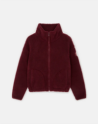 Gym + Coffee Industry Fleece High Collar Cherry Crush