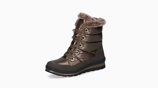 Caprice Bronze Comb Fur Lined Boots