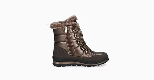Caprice Bronze Comb Fur Lined Boots
