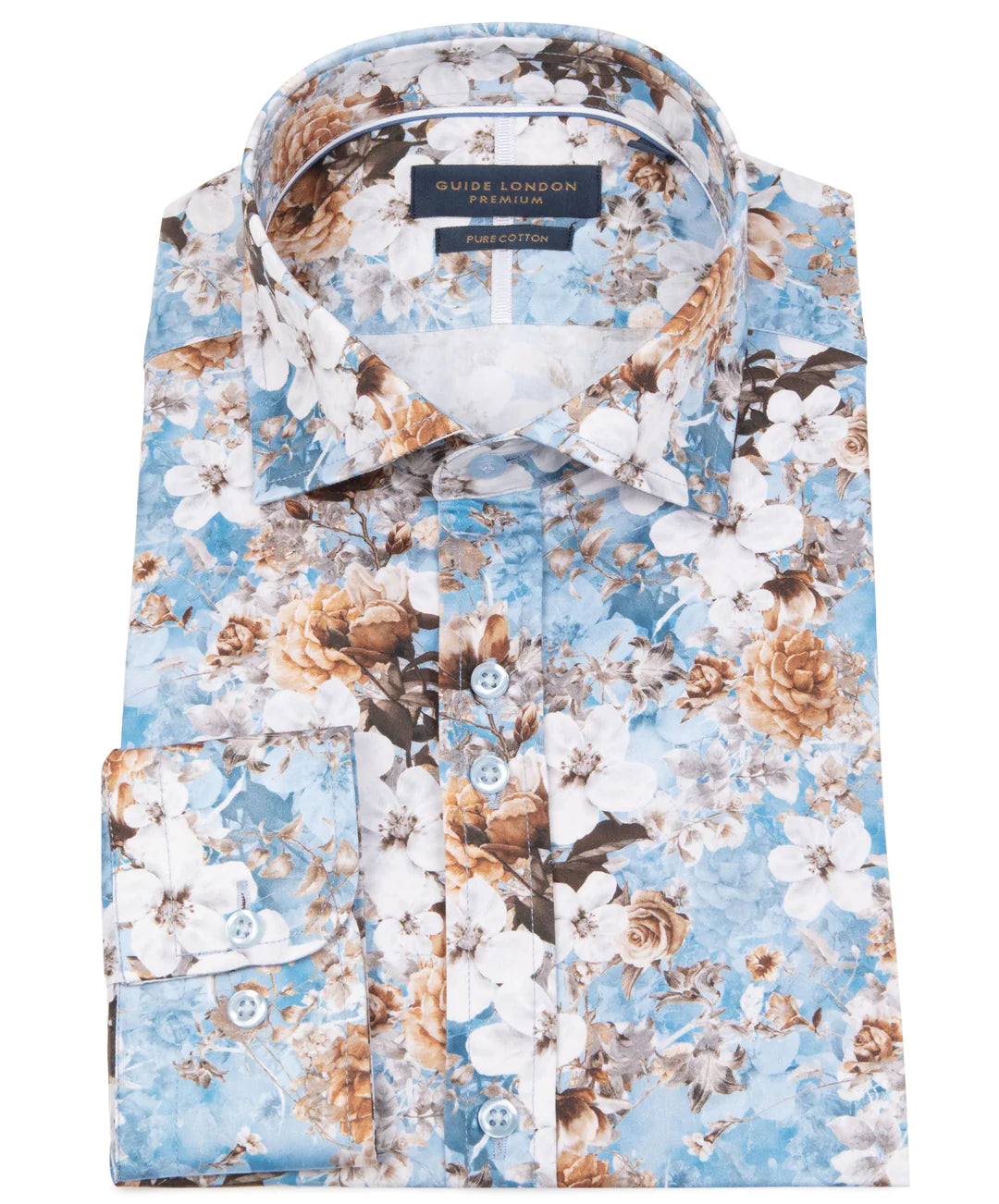 Guide London Shirt in Blue Floral