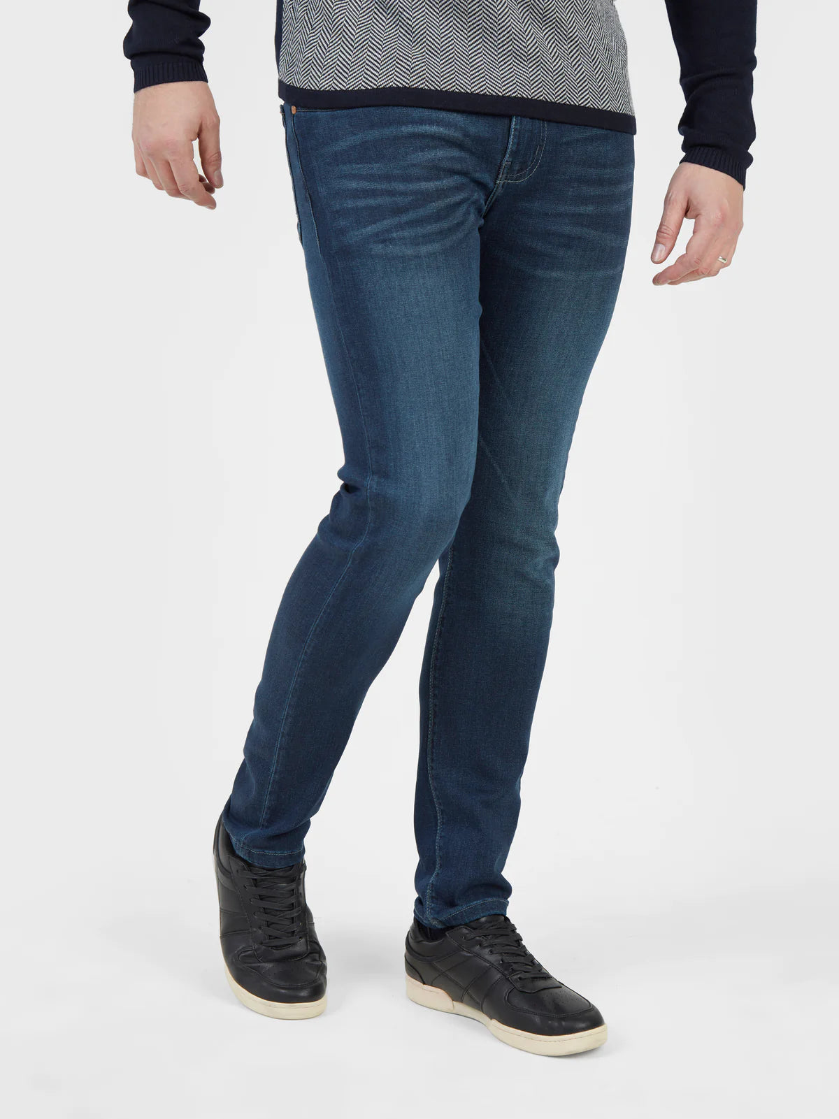 Mish Mash Slim Fit Jeans In Ocean Ink
