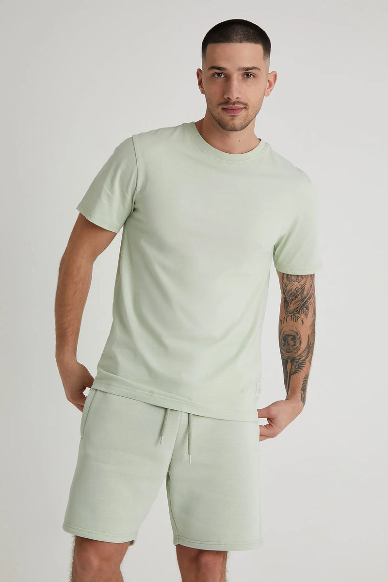 Aston Crew Neck T-Shirt In Artichoke