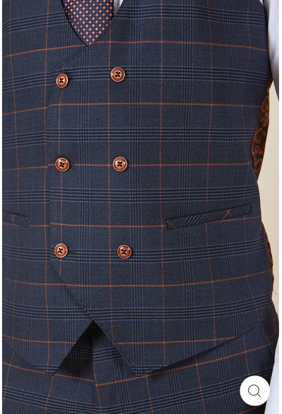 Marc Darcy Jenson Waistcoat In Marine