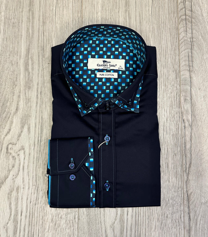 Claudio Lugli Shirt In Navy