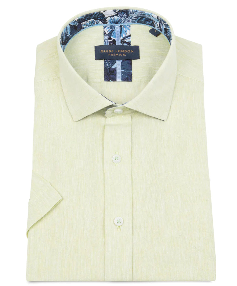 Guide London Short Sleeved Shirt In Mint