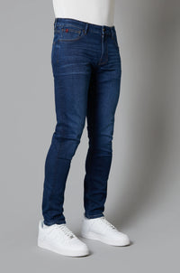 DML Florida Tapered Fit Jeans In Dark Blue