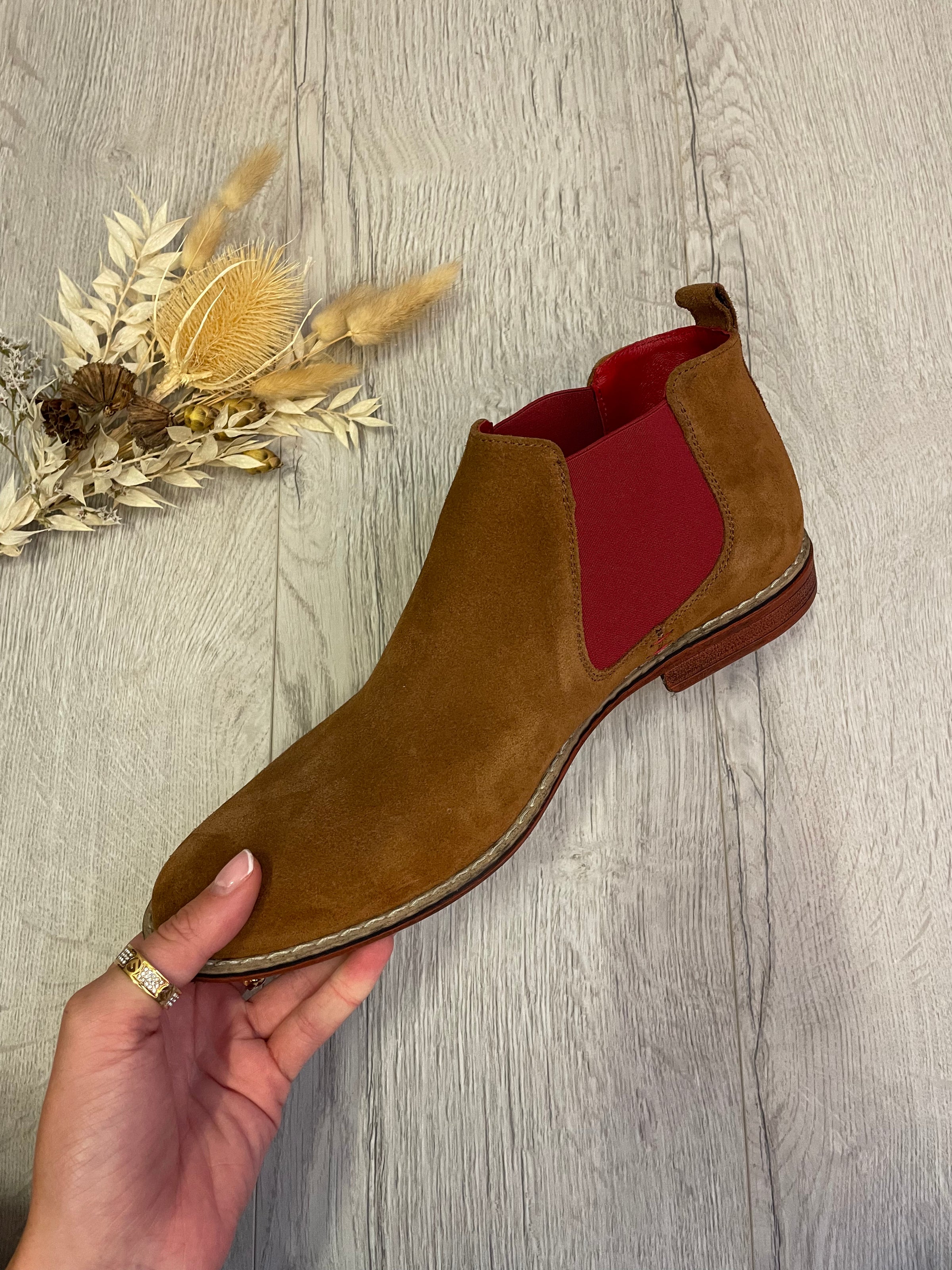 Lacuzzo Suede Boot in Tan