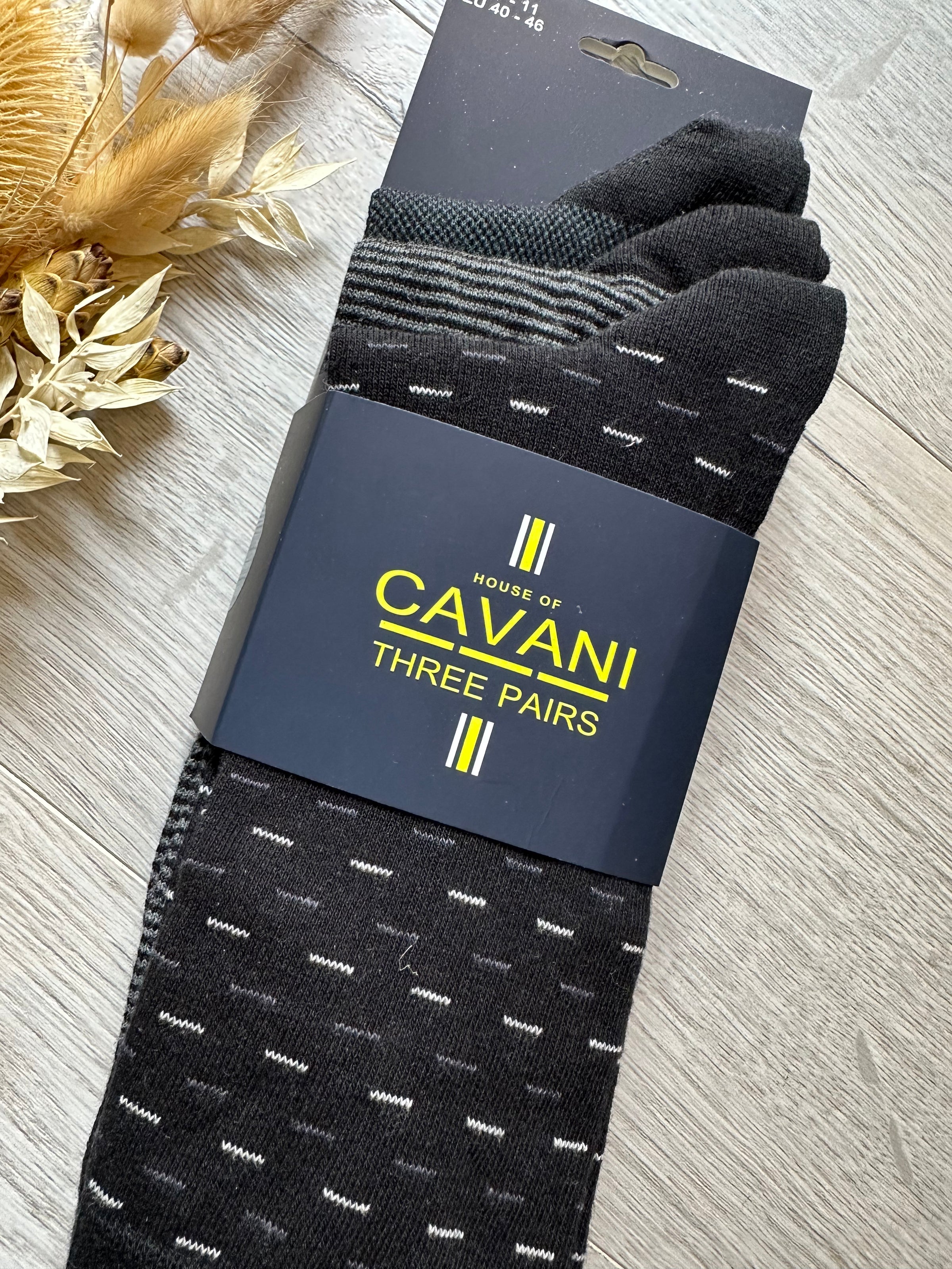 Cavani Socks In Black/Grey Mix