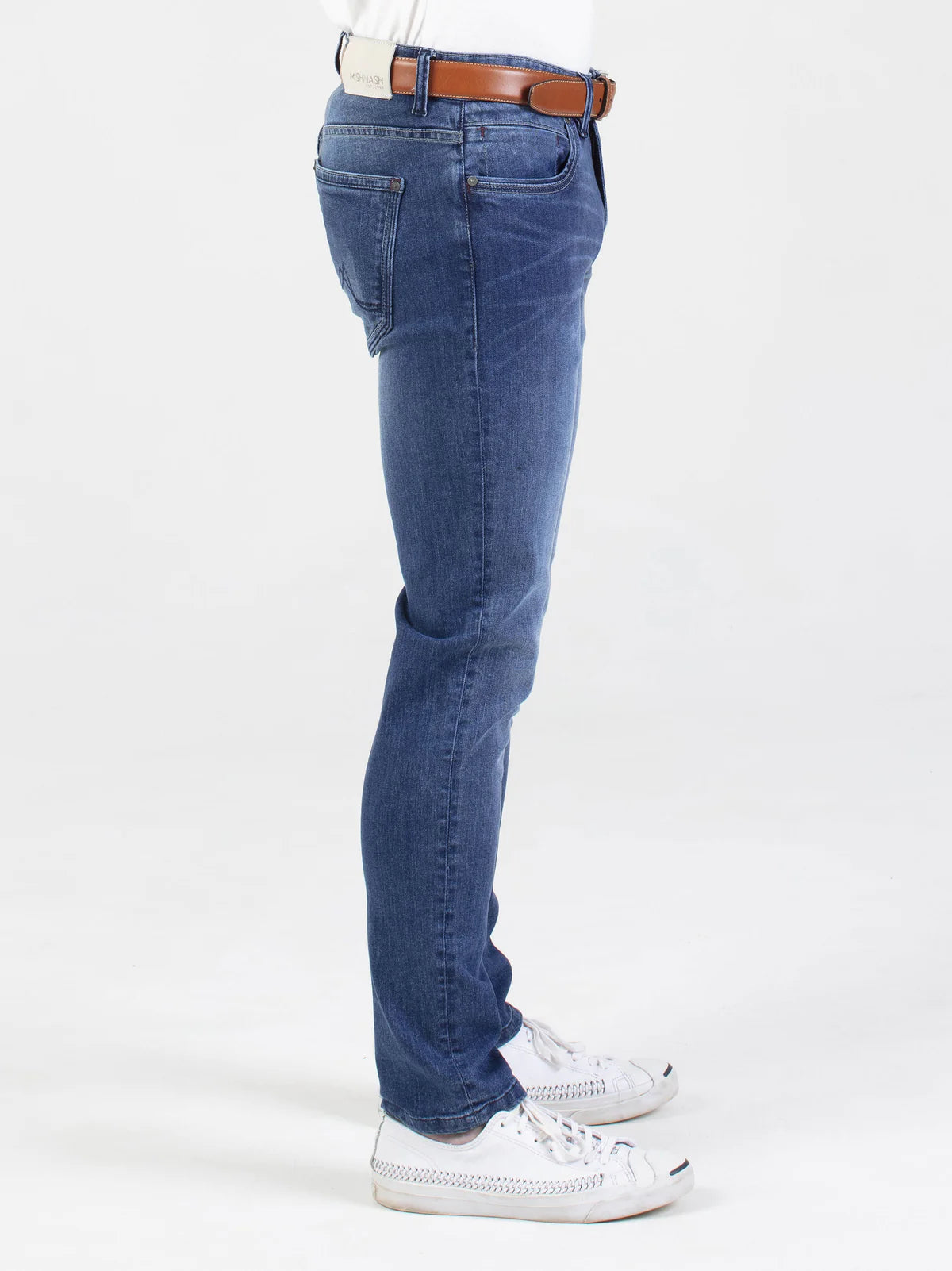 Mish Mash Tapered Jeans In Congo Light