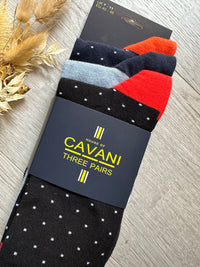 Cavani Socks In Black/Blue/Navy Mix