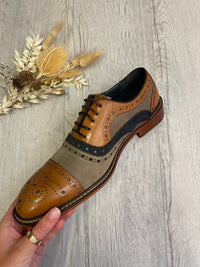 Justin Rees Smith Brogue In Brown