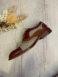 Justin Rees Smith Brogue In Wine