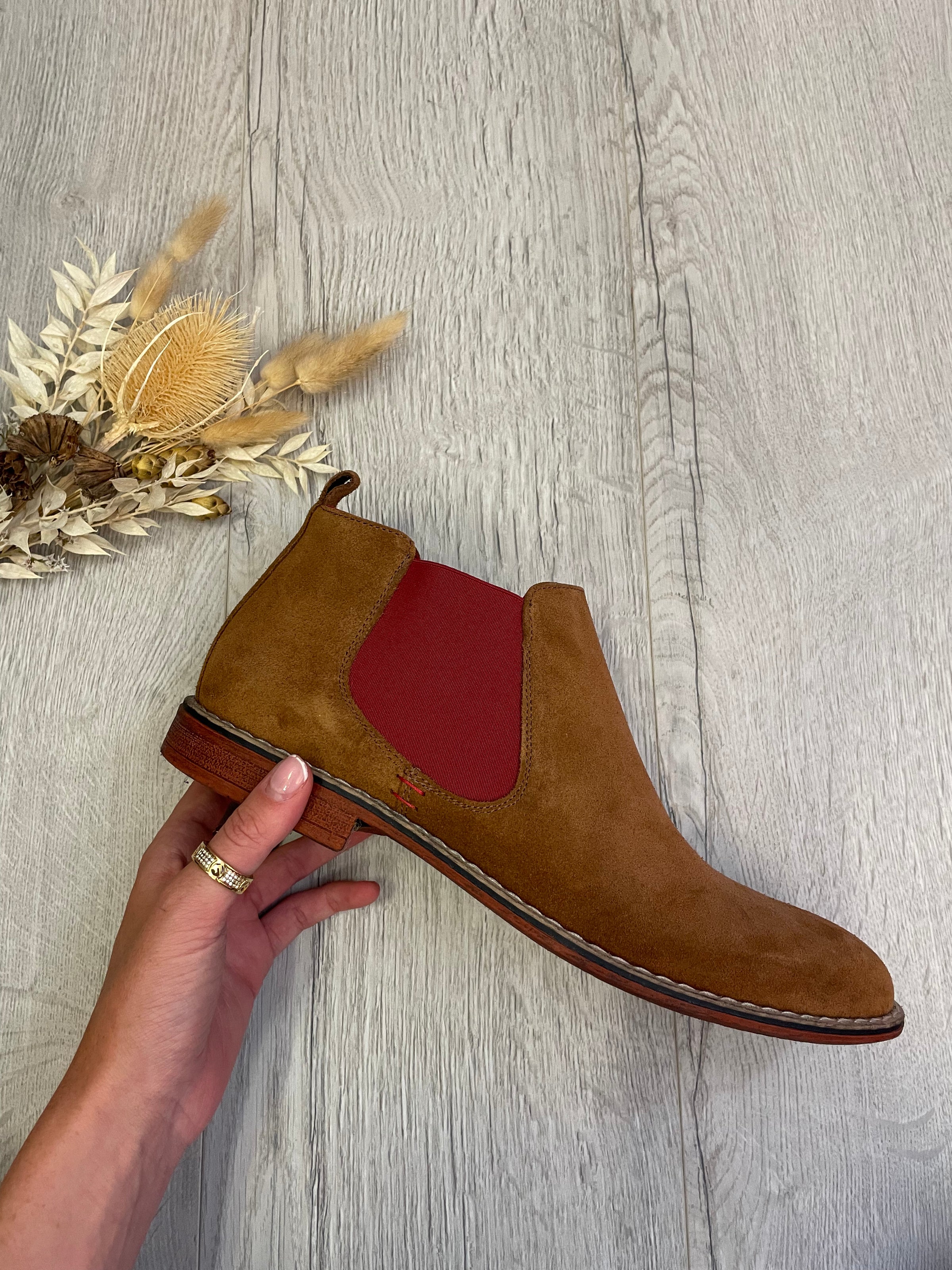 Lacuzzo Suede Boot in Tan