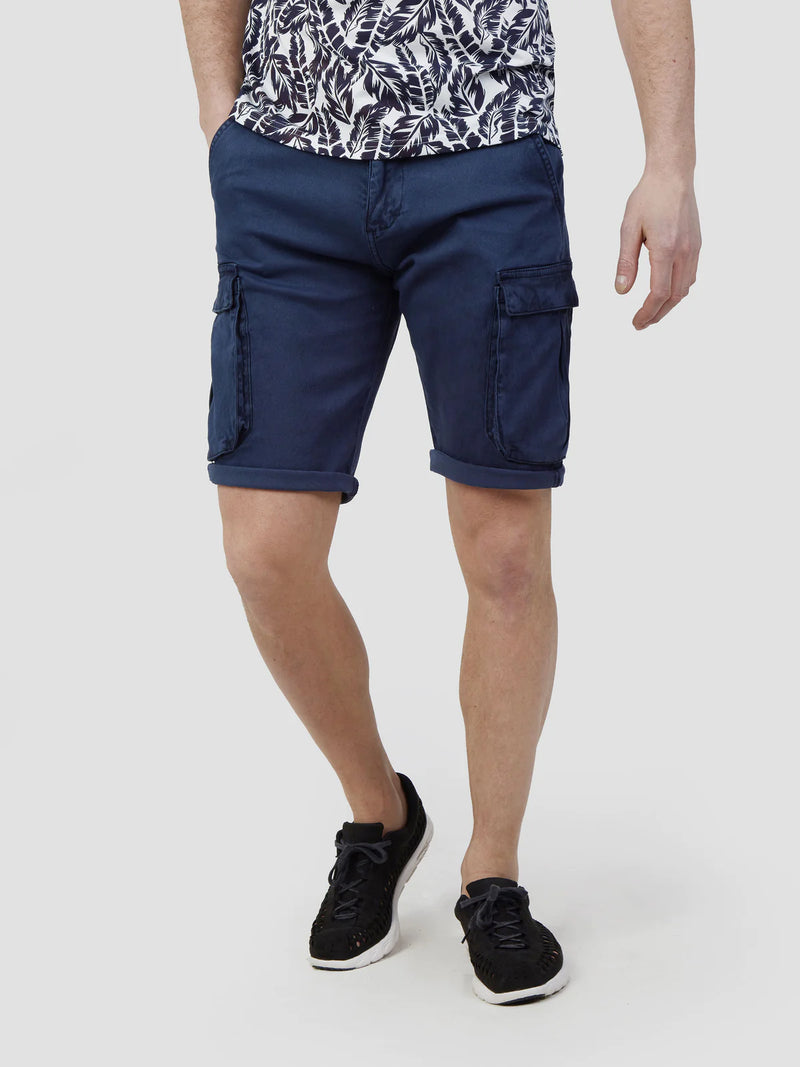 Mish Mash Tden Shorts In Navy