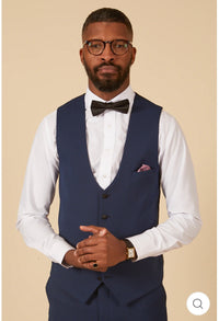 Marc Darcy Dalton Waistcoat In Royal