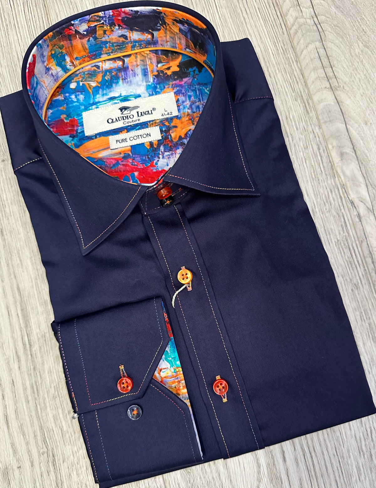 Claudio Lugli Shirt In Navy